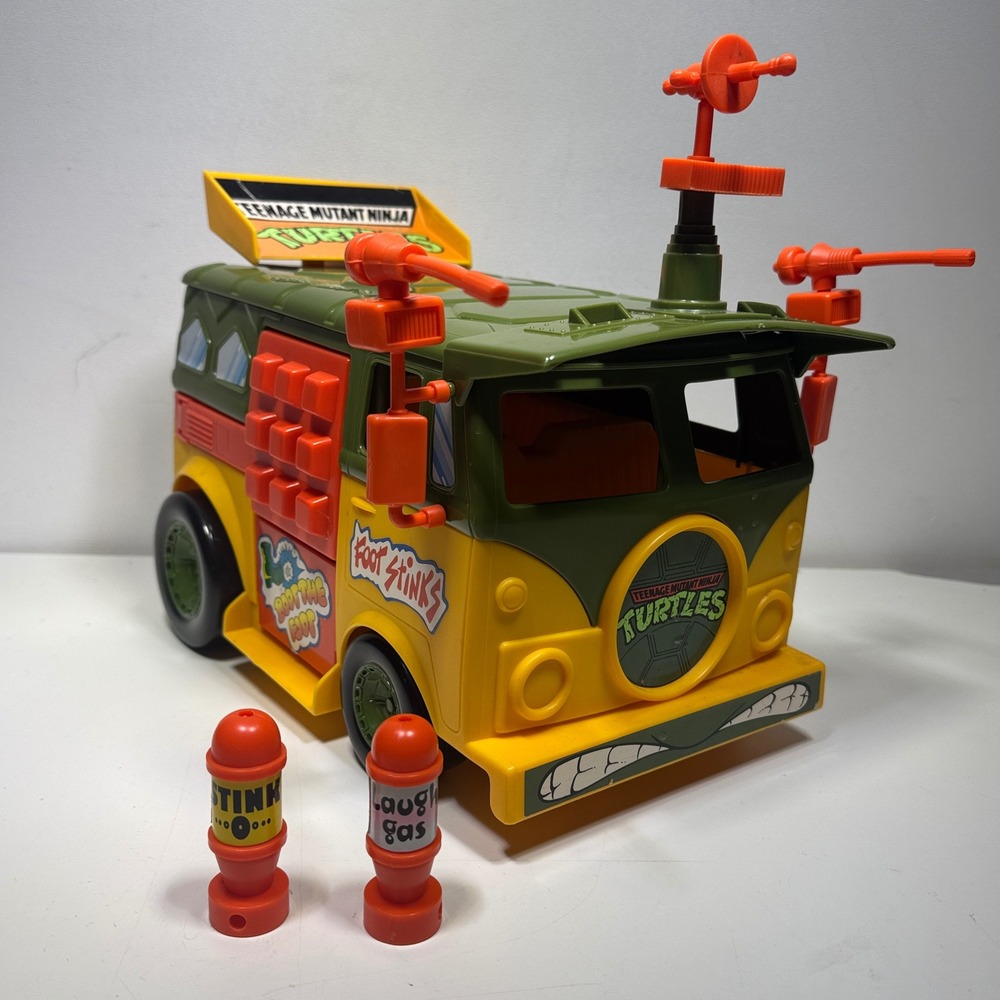 Playmates TMNT Party Wagon Action Figure Vehicle 1989 Vintage Van COMPLETE